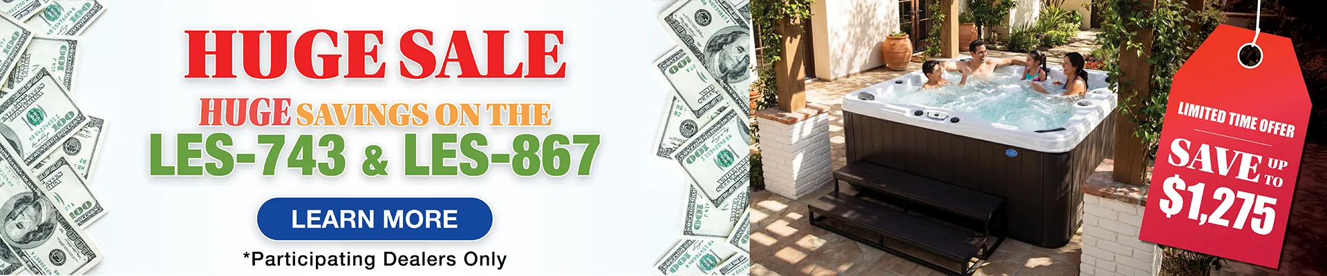 Calspas hot tub being used in a family setting - Mileto